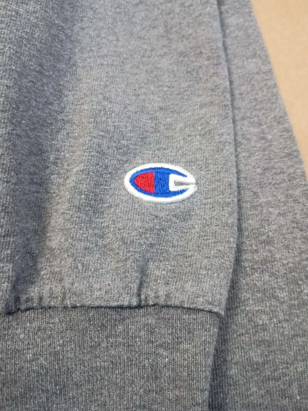 Champion Tufts University Grey Long Sleeve Crewneck Sweatshirt